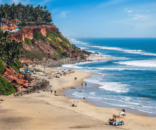 Varkala beach kerala