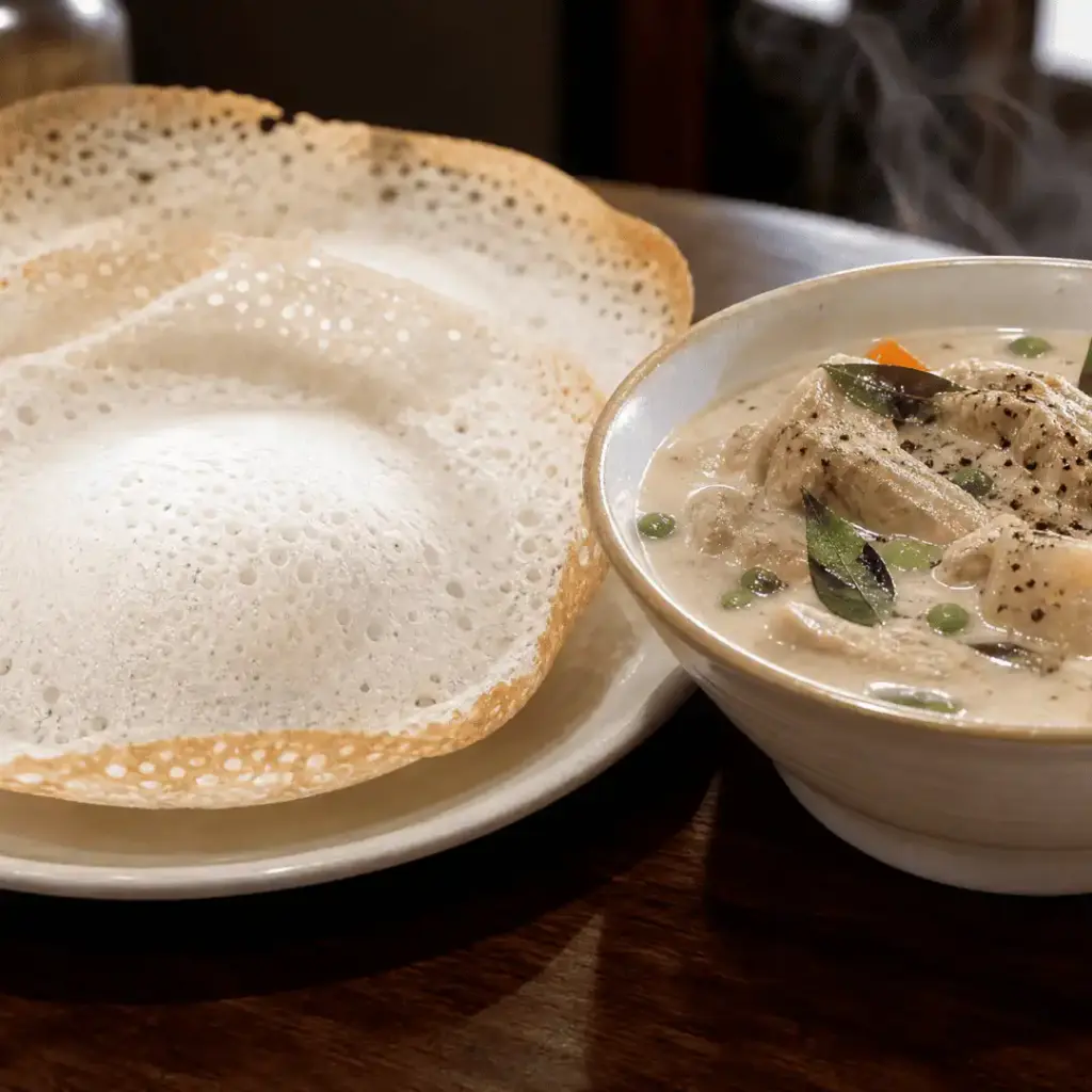 Kerala appam and stew